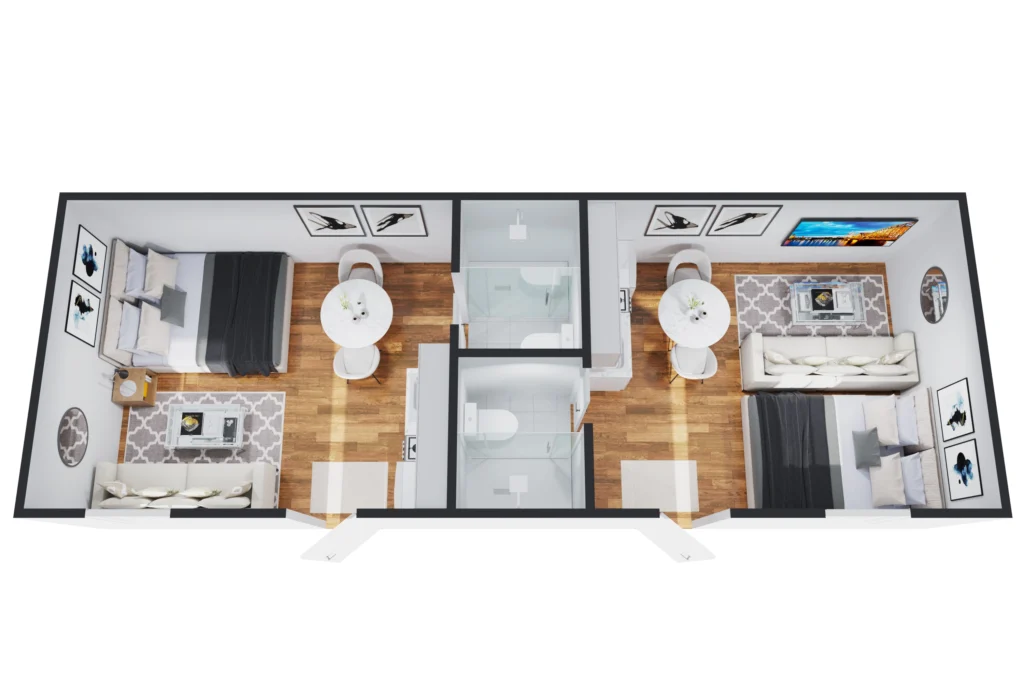 Double Take Floor Plan 3D