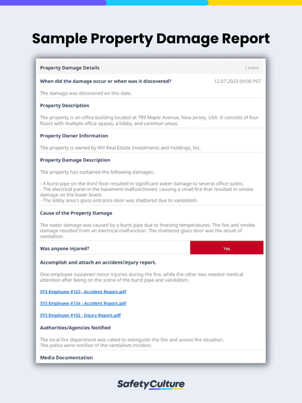 property damage report