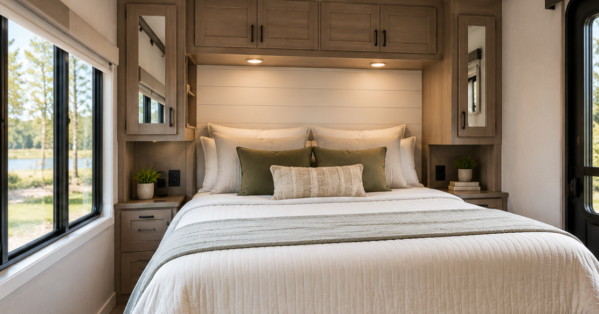 park model bedroom layout